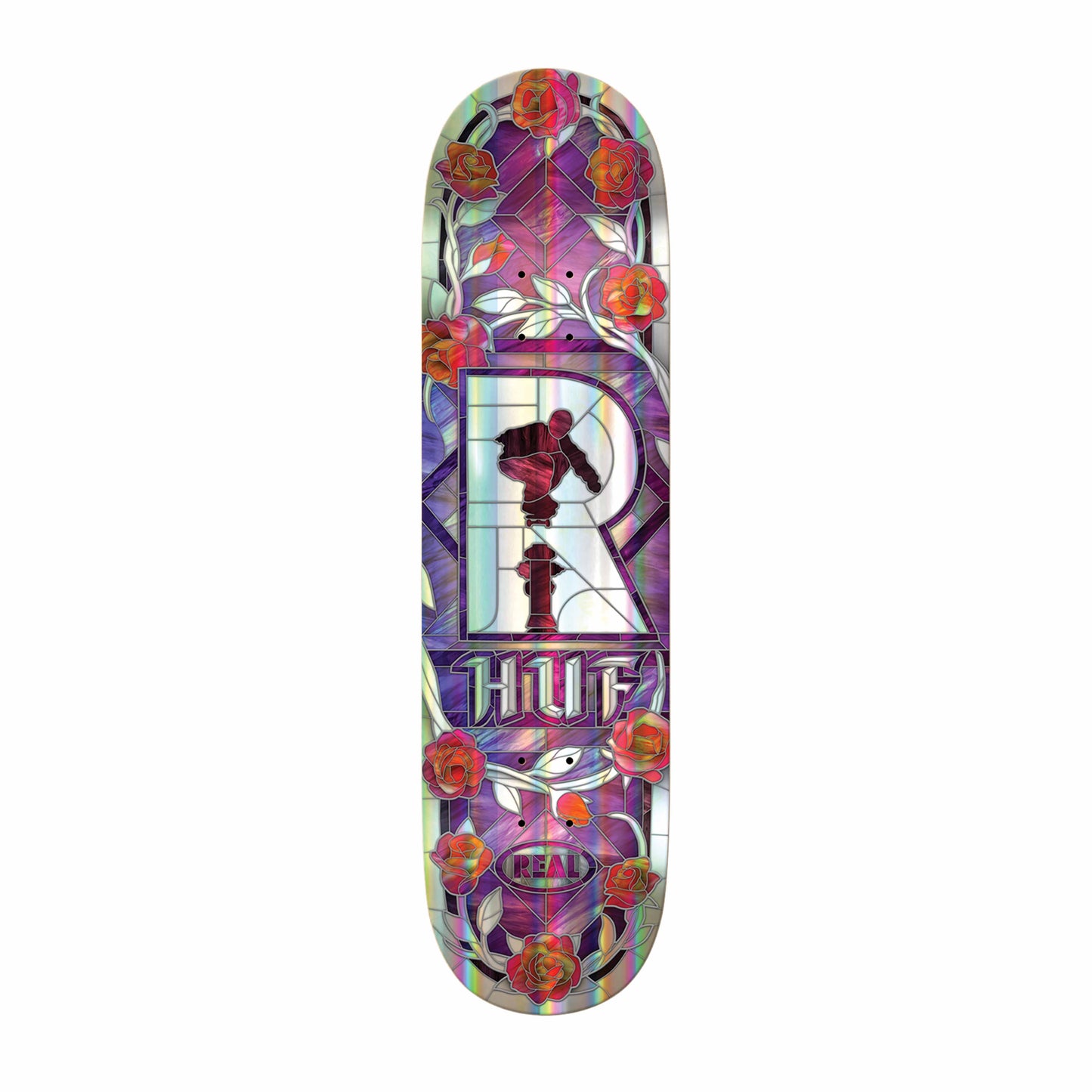 8.25" Real Hufnagel Holographic Cathedral Deck