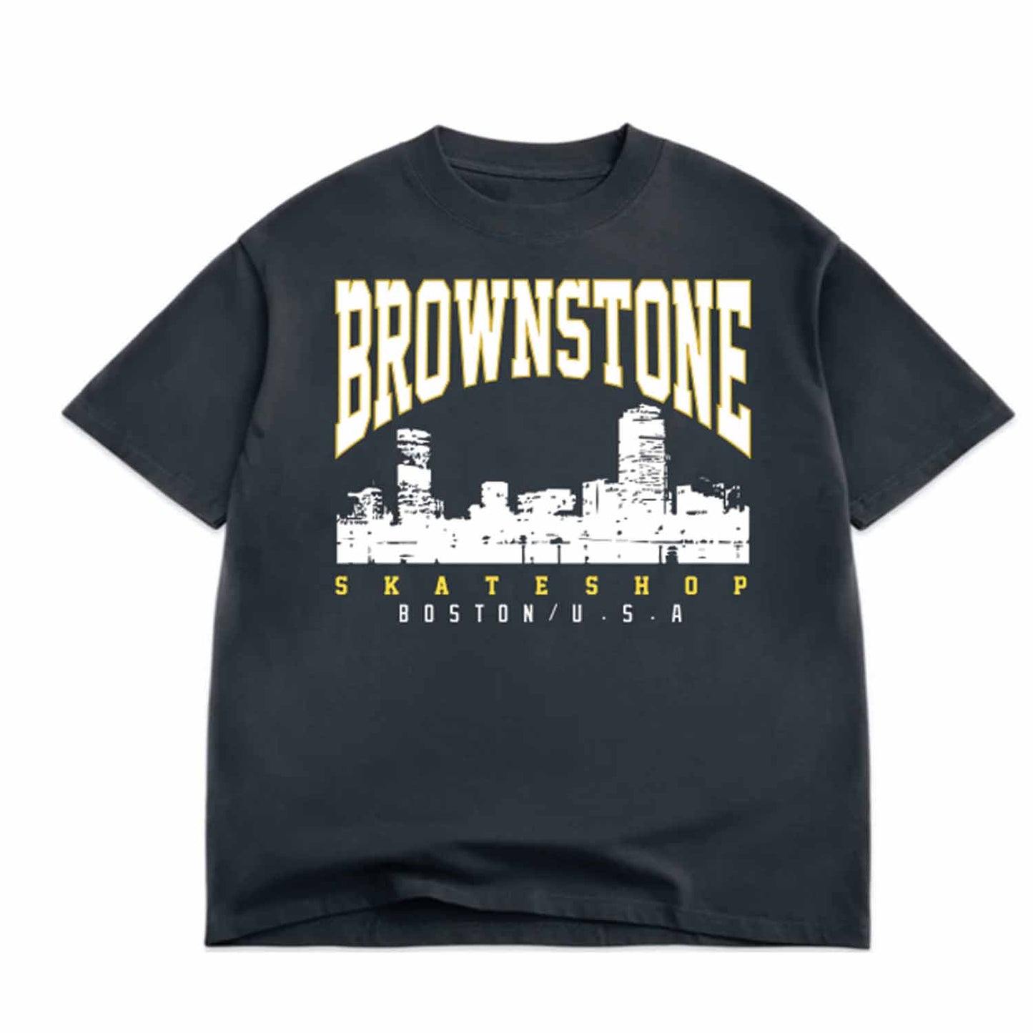 Brownstone Skateshop Skyline Vintage Washed T-Shirt