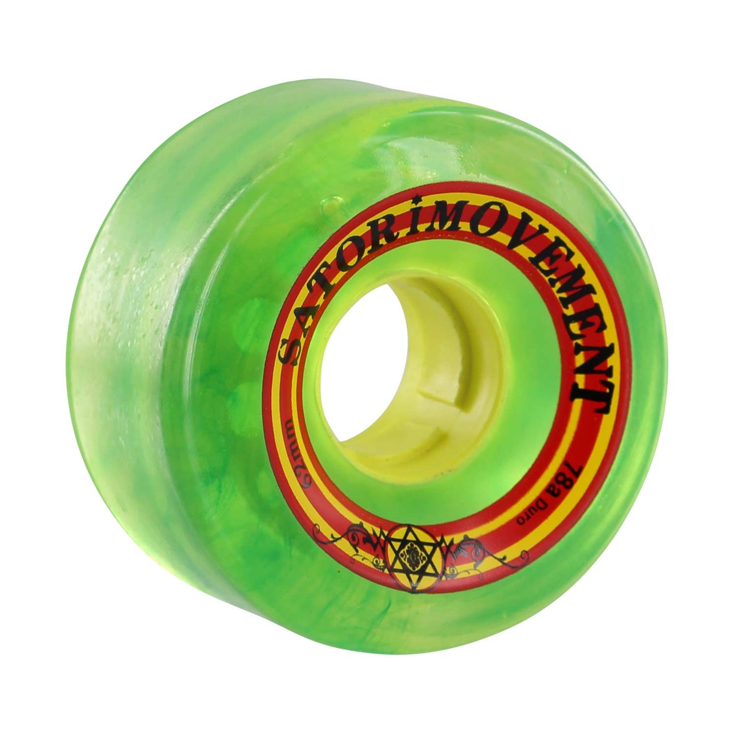 Satori Goo Ball Rasta Translucent Green 62mm 78a (Set of 4)