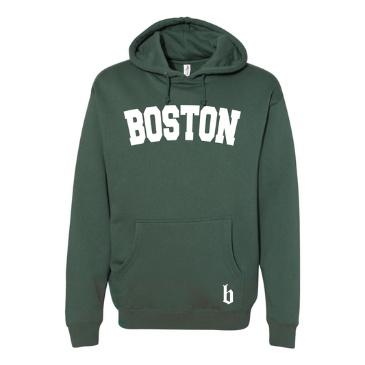 Brownstone Skateshop Causeway Green and White Hood