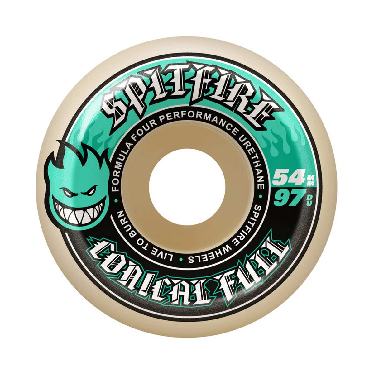 Spitfire F4 97a 54mm Conical Full Teal (Set of 4)