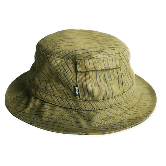 Theories Rain Camo Green Bucket Hat