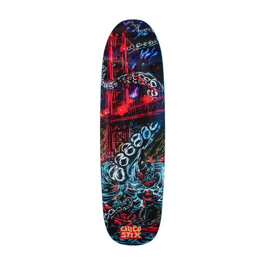 9.0" Chico Stix Golden Gate Chico x Swanski Big Boy Deck