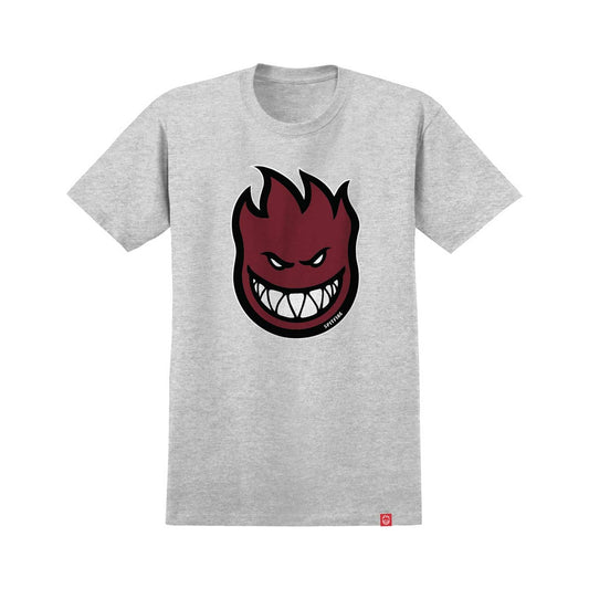 Spitfire BigHead Dark Heather/Dark Red T-Shirt