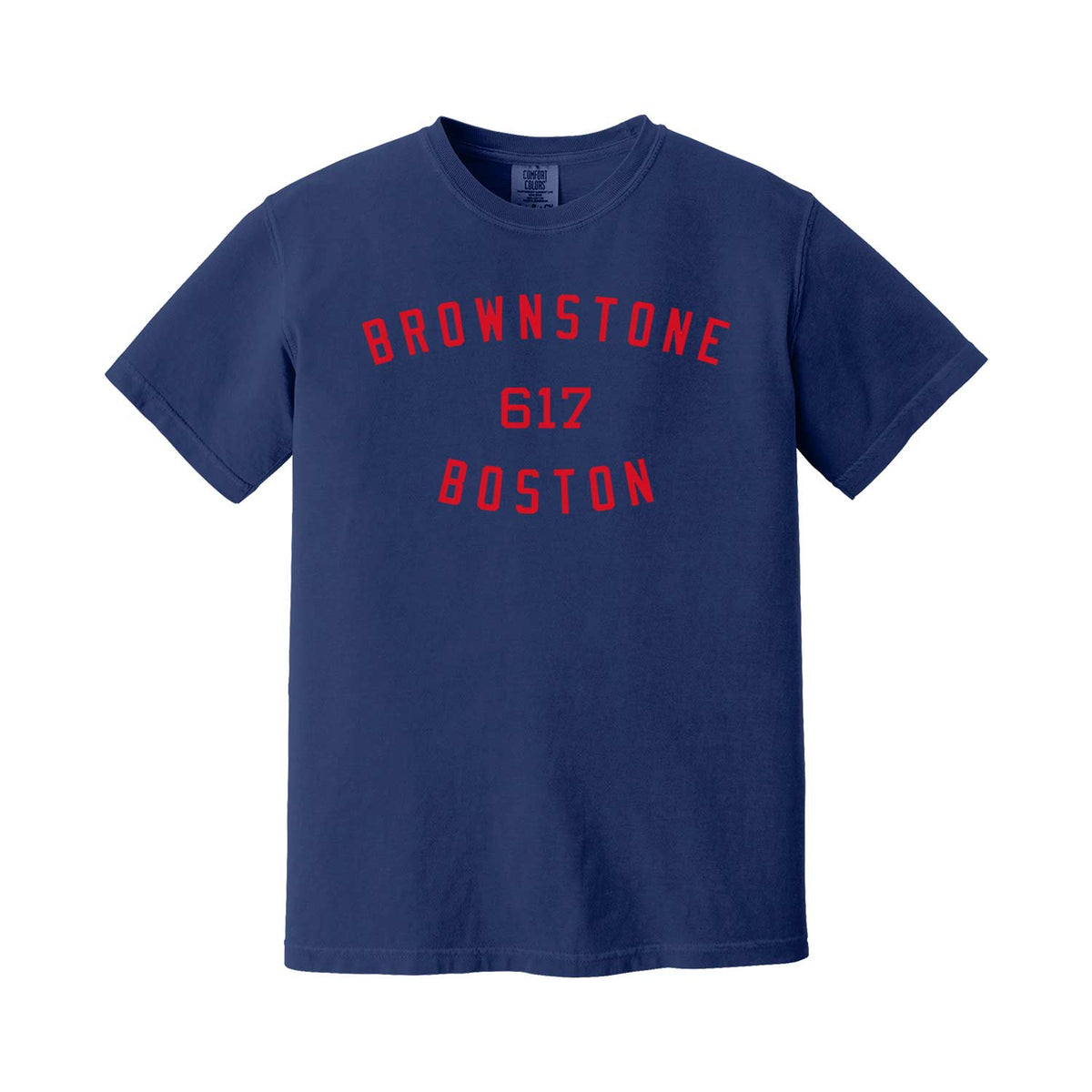 Brownstone Boston Navy/Red 617 T-Shirt