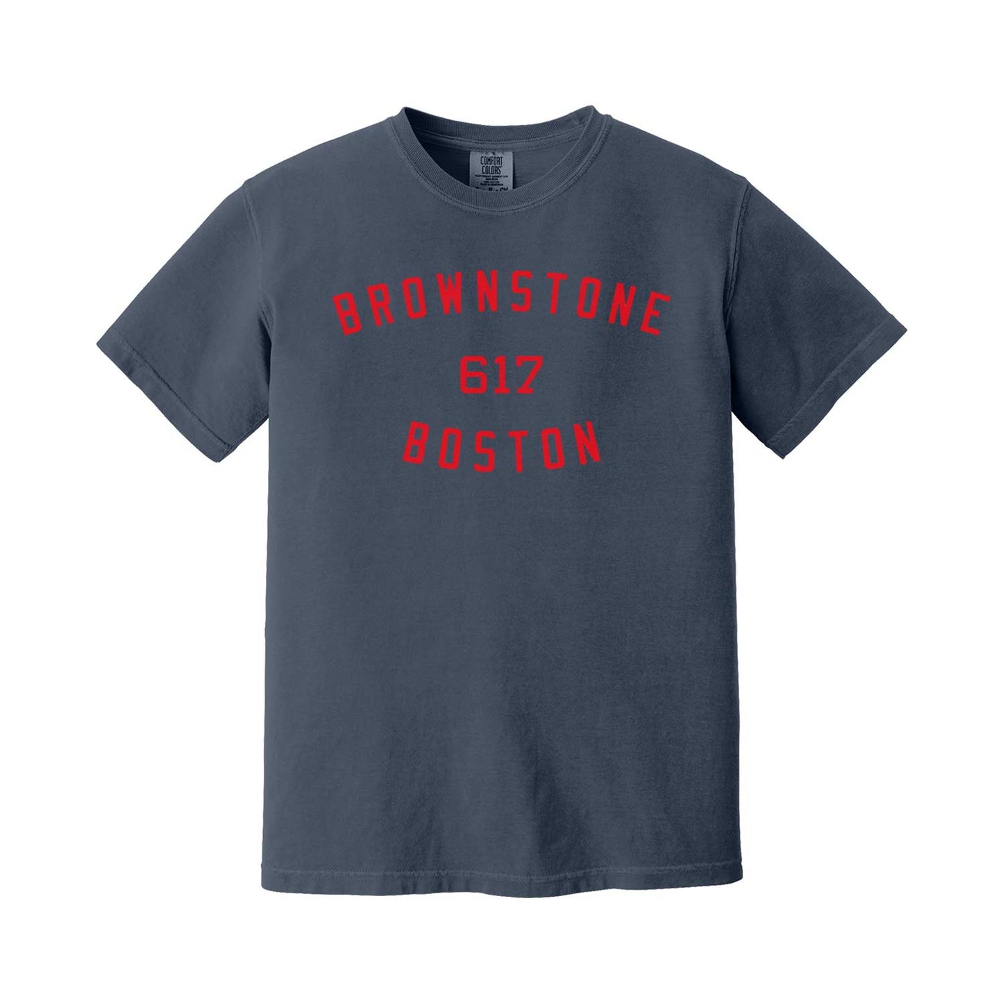 Brownstone Boston Navy/Red 617 T-Shirt