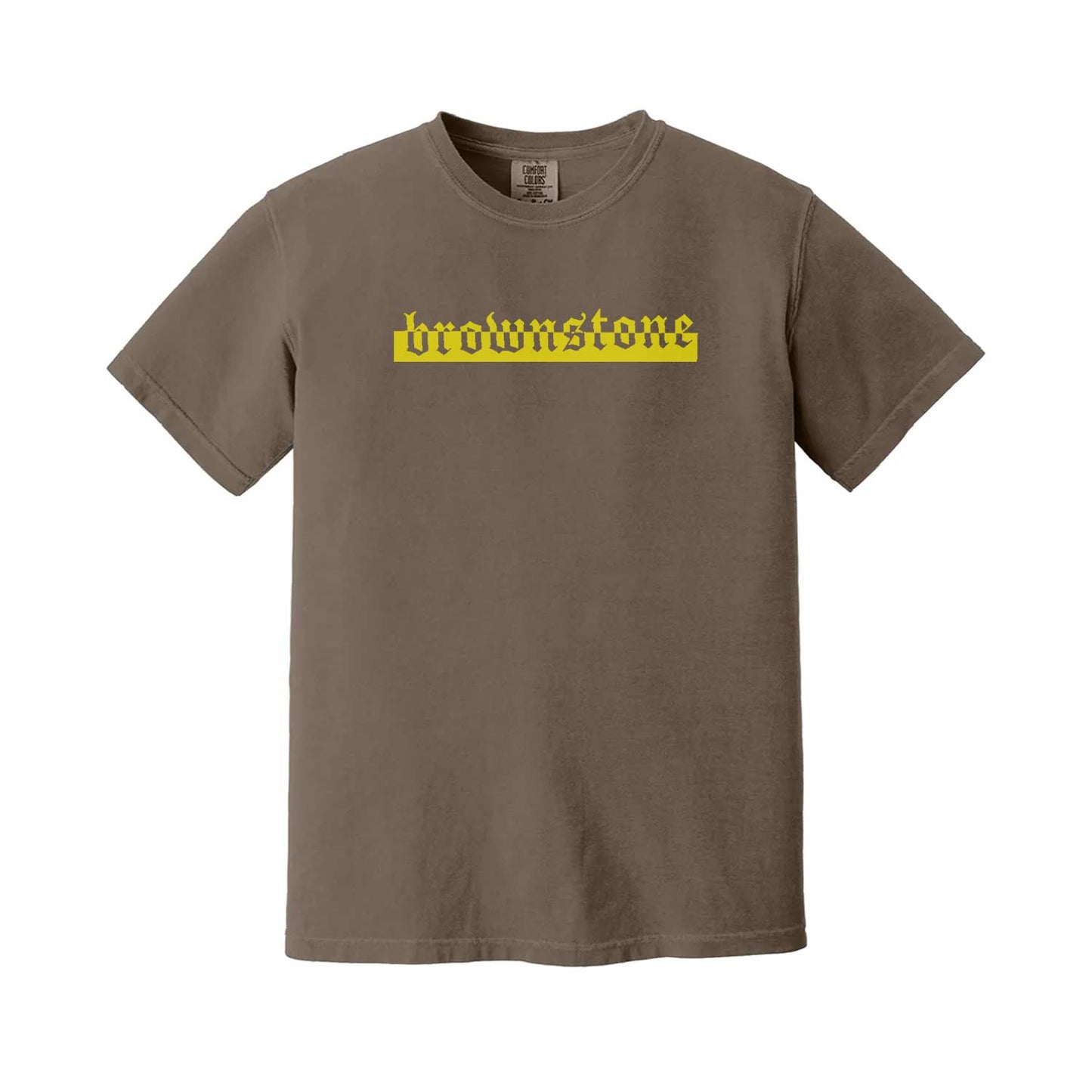 Brownstone Brown/Yellow Logo T-Shirt