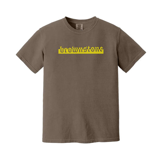 Brownstone Brown/Yellow Logo T-Shirt