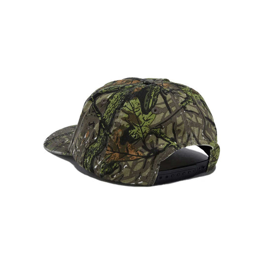 Thrasher Flame Distressed Camo Snapback Hat