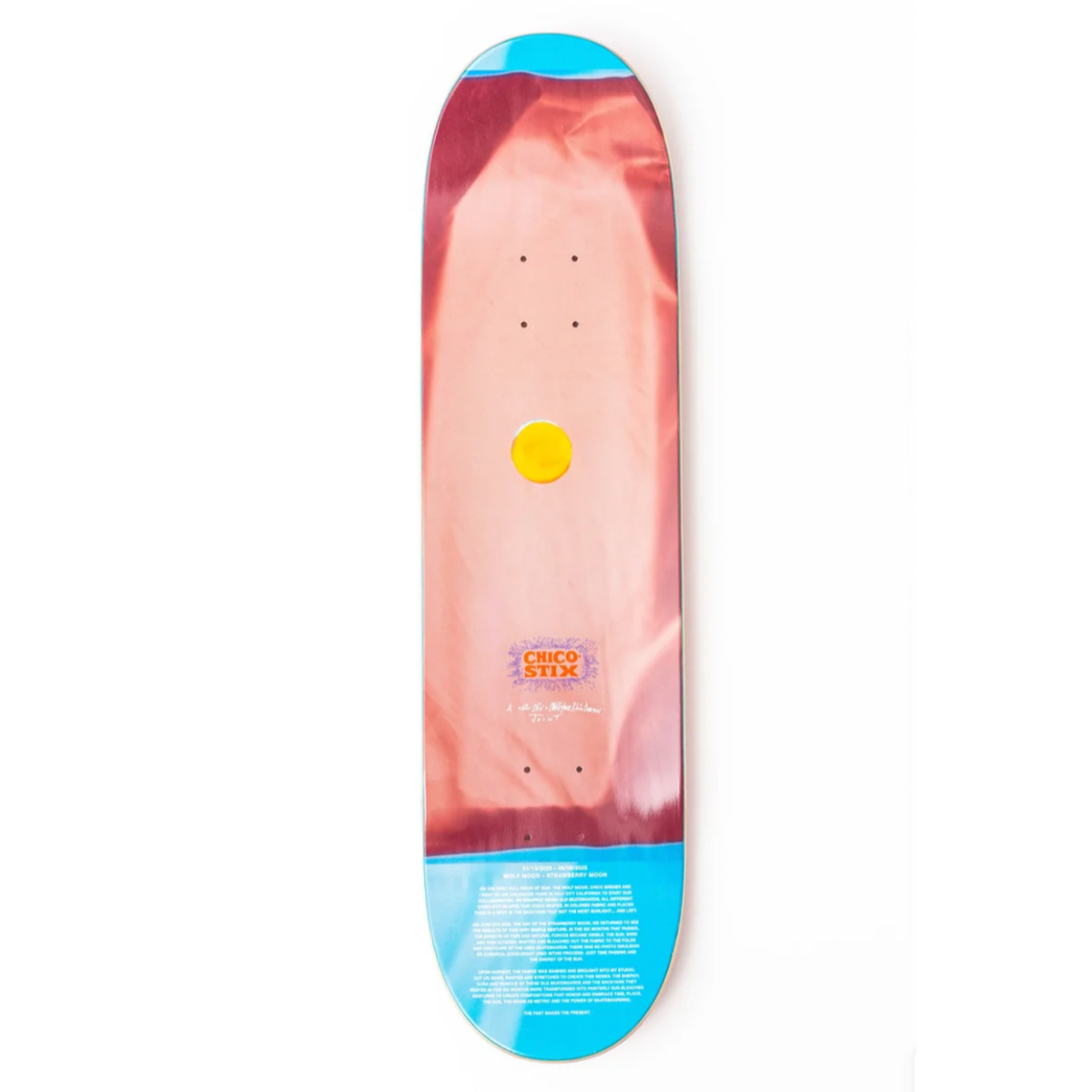 8.25" Chico Stix Wolf + Strawberry Moon Deck