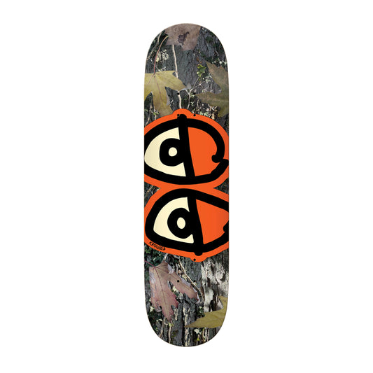 8.25" Krooked Eyes Camo & Orange Deck