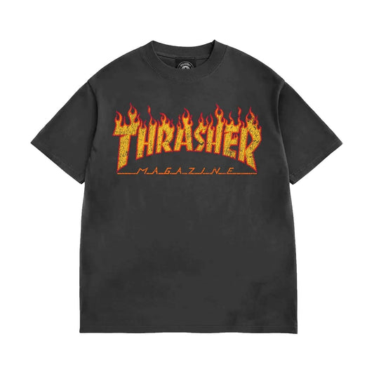 Thrasher Flame Vintage Washed T-Shirt