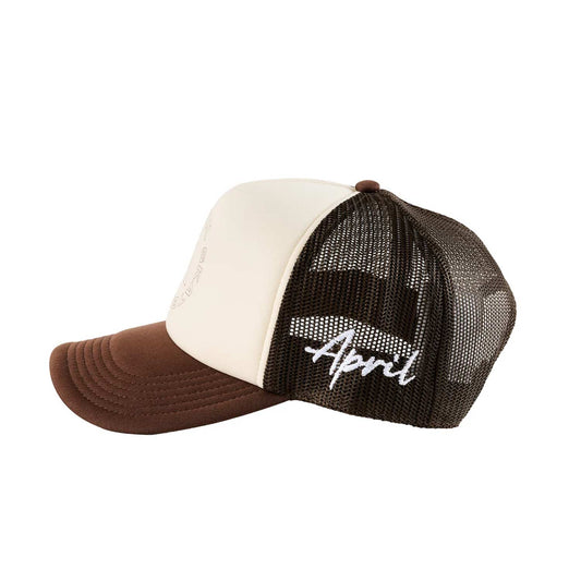 April Full Circle Brown Trucker Hat