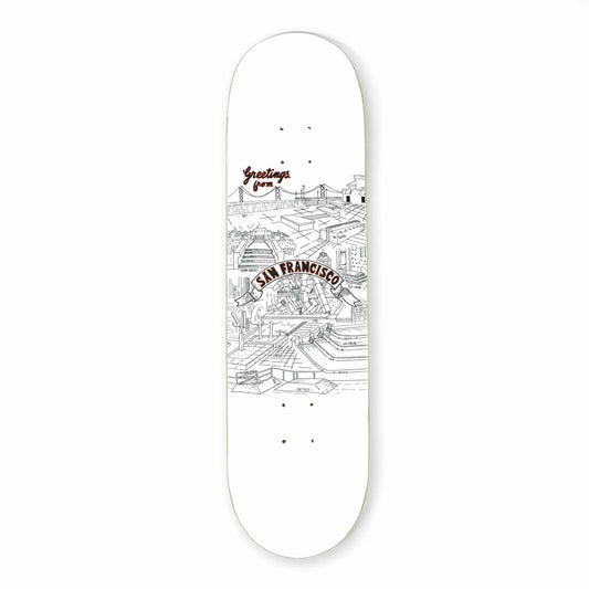 8.25" Pier 7 White Postcard Deck