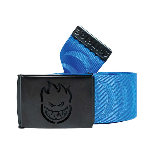 Spitfire Bighead Cutout Blue Crescent Web Belt