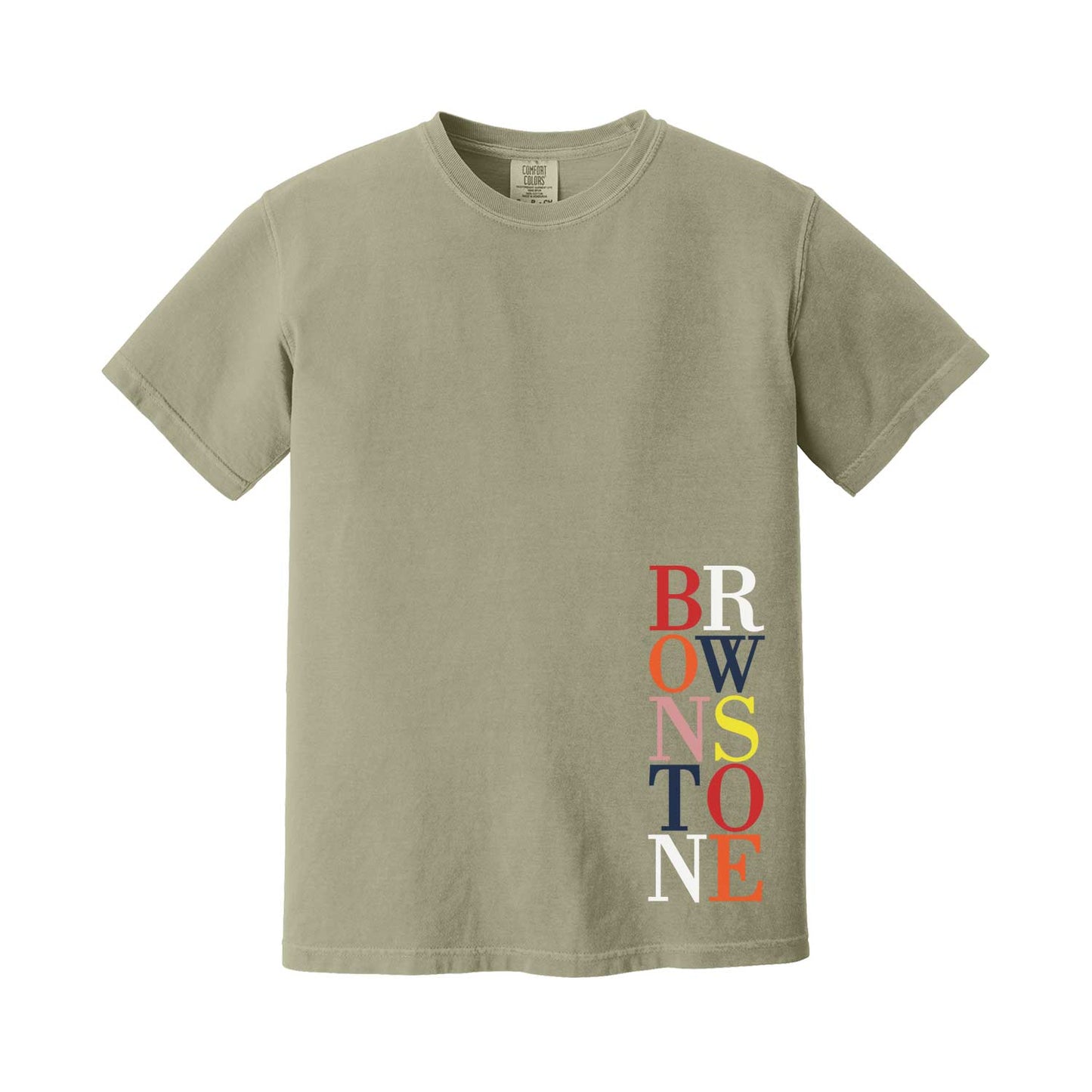 Brownstone Boston Stacked Logo T Shirt