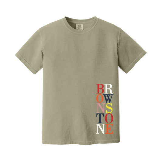 Brownstone Boston Stacked Logo T Shirt