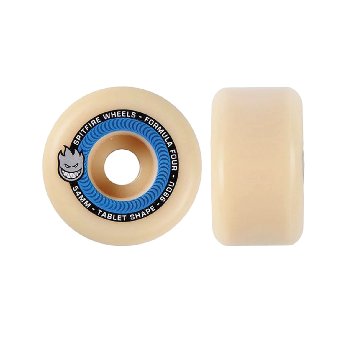 Spitfire F4 99a 53mm Tablet White and Blue (Set of 4)