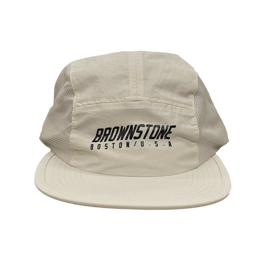 Brownstone White Active 5 Panel Shop Hat